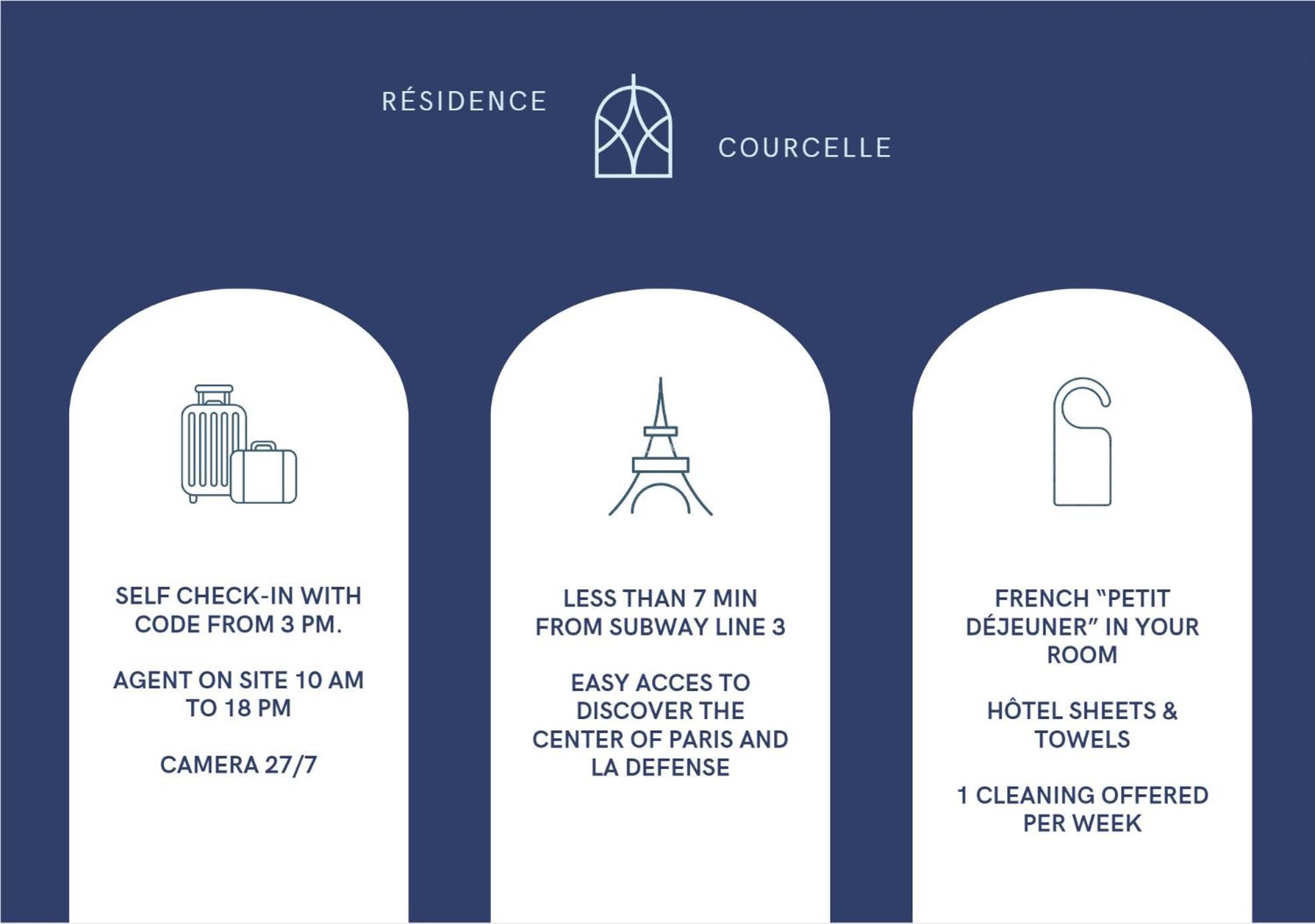 Appart Hotel Residence Courcelle Levallois-Perret Zewnętrze zdjęcie